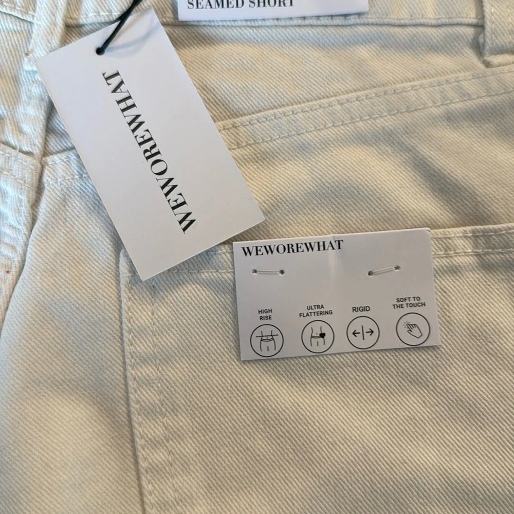 WEWOREWHAT - REVOLVE Seamed Short Twill Denim Size 26